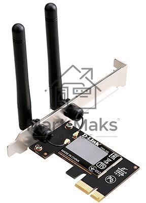 Сетевой адаптер WiFi D-Link DWA-548 DWA-548/10/C1A N300 PCI Express (ант.внеш.несъем.) 2ант.