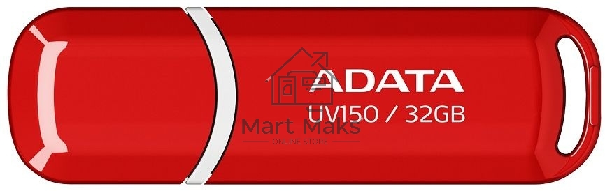 Флешка USB R/W ADATA Flash Drive 32Gb UV150 AUV150-32G-RRD USB3.0, Red