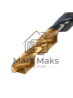 Набор сверл по металлу Denzel 2-3-4-5-6-8 мм, HSS-Tin, Golden Tip, 6 шт