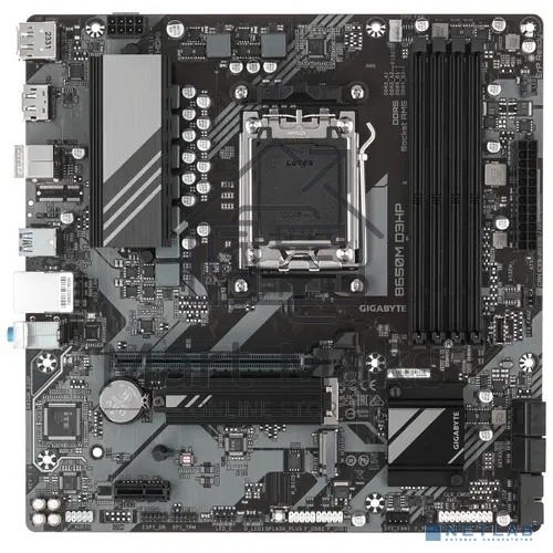 Материнская плата Gigabyte B650M D3HP, AM5, AMD B650, 4xDDR5, 4xSATA, 2xM.2, 1xPCI-E 4.0 x16, 1xPCI-E x1, 1xHDMI, 2xDP, 1x 2.5Gb LAN, 3xUSB-A 3.2 Gen 1, 2xUSB-A 2.0, 1xUSB-C 3.2 Gen 1, 3x3.5 мм, 7.1, Micro-ATX
