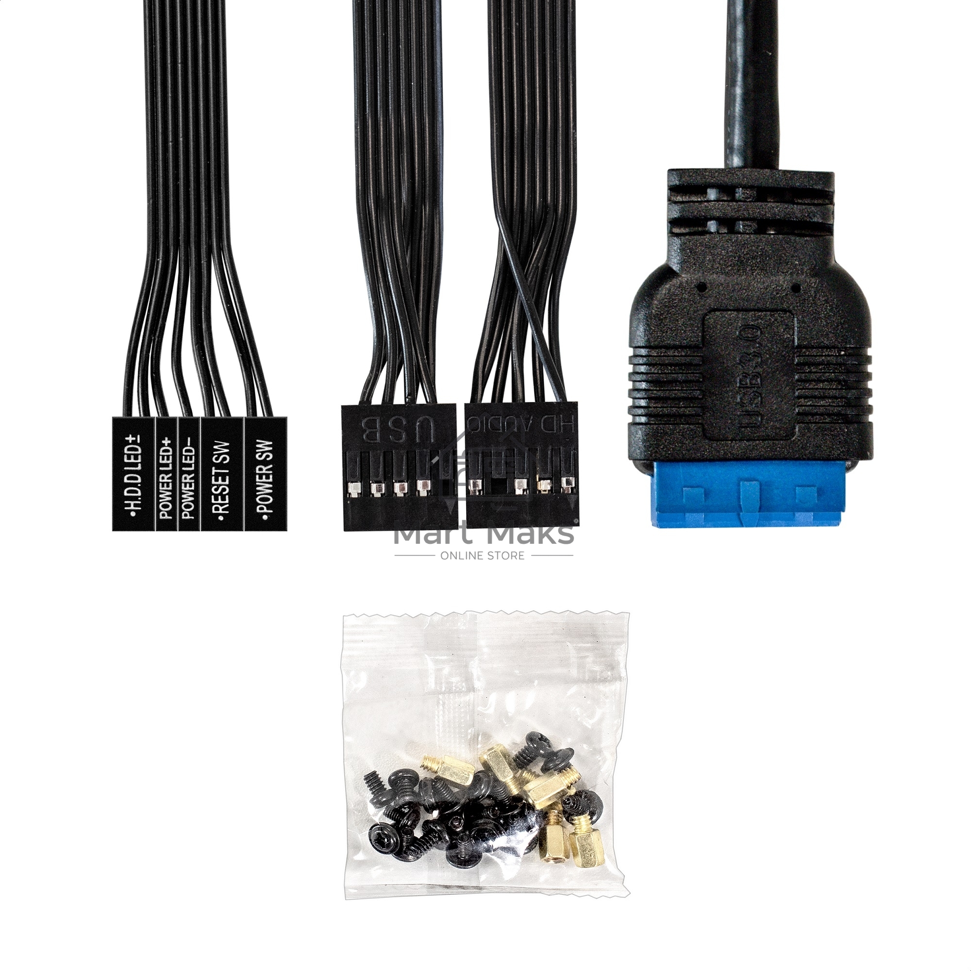 Компьютерный корпус Minitower ExeGate BAA-408U-AAA450 (mATX, БП AAA450 с вент. 8см, 2*USB+1*USB3.0, HD Audio, черный)