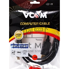 Кабель-переходник Mini DisplayPort M -> DisplayPort M 4K*60 Hz 1,8 м VCOM CG682-1.8M