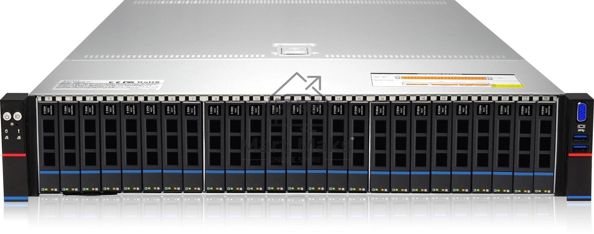 Сервер IRU Rock g2225p 2x6346 4x32Gb 9361-8I 2x1300W w/o OS (2095438)