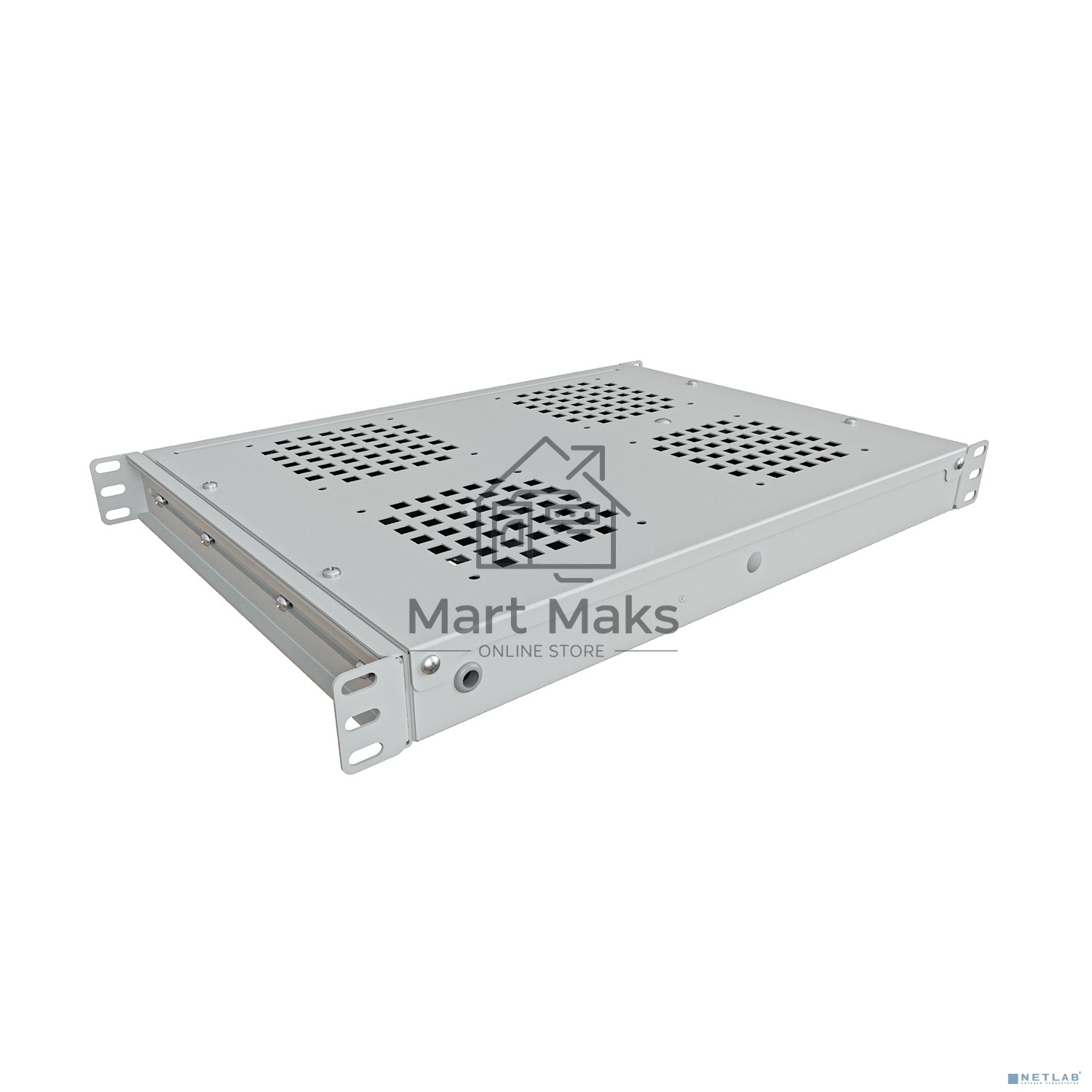 Модуль вентиляторный NTSS (NTSS-FAN4/19T) 4 вент. с термостатом с контроллером серый (упак.:1шт)