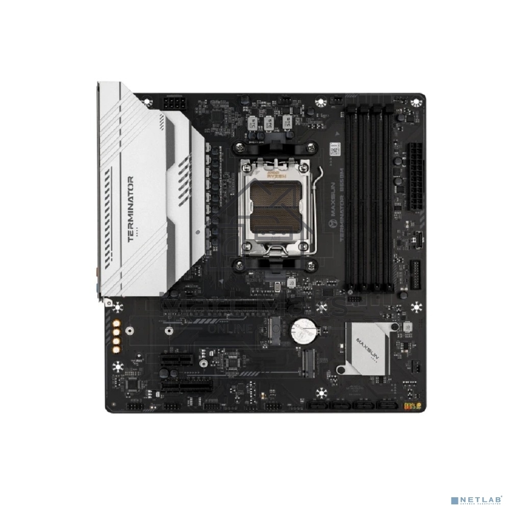 Материнская плата Maxsun Challenger B650M WIFI, AM5, AMD B650, 2xDDR5, 3xSATA, 1xM.2, 1xPCIe 4.0 x16, 1xPCIe 3.0 x1, 1xDP, 1xHDMI, 1x1Gb LAN, Wi-Fi 5, Bluetooth 4.2, 4xUSB-A 5Gbps, 2xUSB-A 2.0, 3x3.5 мм, 5.1, mATX