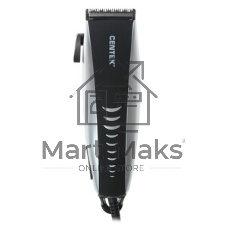 Машинка для стрижки Centek CT-2123 (черный/серебро) 10Вт, стальные лезвия, прорезиненный корпус