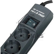Сетевой фильтр Pilot S Max (5 euros + 1GP), 15A/3.5kVA, automatic, 7 m, graphite