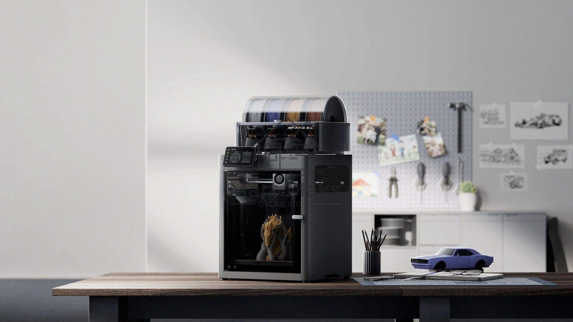 Принтер 3D Bambu Lab X2D Combo-EU 256x256x260мм ABS/PLA/PETG/Flex/Carbon/TPU 50мкм
