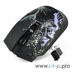Мышь беспроводная Crown CMM-930W черный, 1600 dpi, радиоканал, USB, кнопки - 4