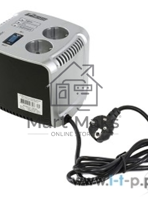 Сетевой фильтр Powerman Стабилизаторы напряжения AVS 500 С Black\Silver (500ВА,5А,КПД 98%,без индикации,настольный)