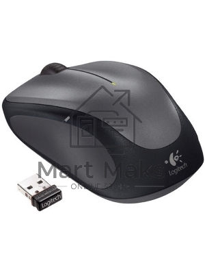 Мышь беспроводная Logitech M235 серый/черный, 1000 dpi, радиоканал, USB, кнопки - 3