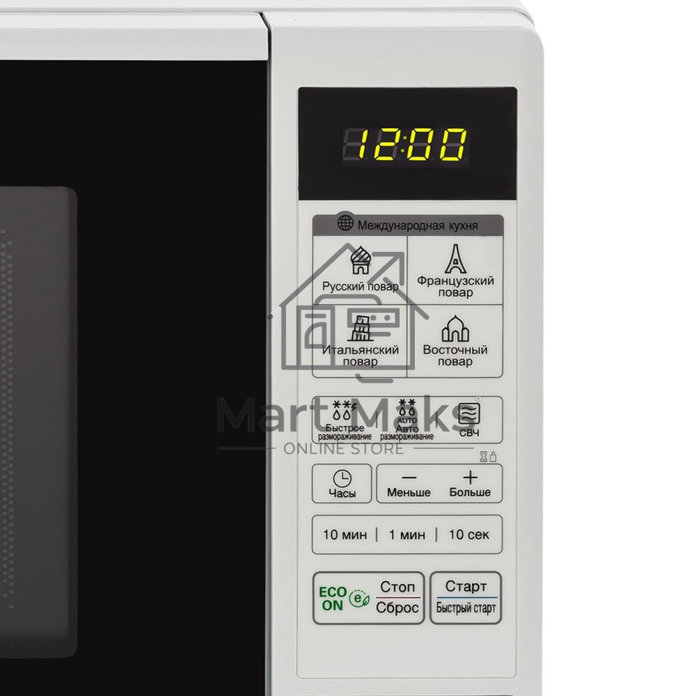 Микроволновая печь LG MS20R42D белый, 20 л, 700 Вт, переключатели - сенсор