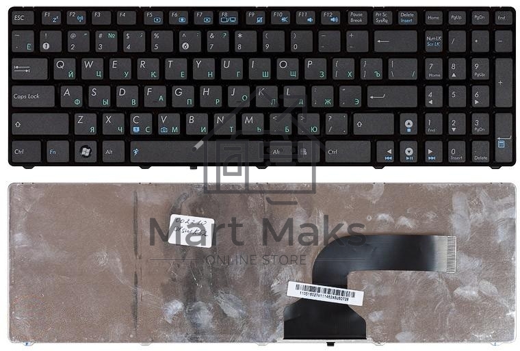 Клавиатура для ноутбука Asus K52 K53 G73 A52 G60 черная с рамкой