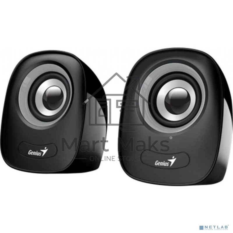 Колонки, PC speakers Genius SP-Q160,GRAY,USB, 2.0, Power Output 6W, Sensitivity: 80 Db, 3.5 mm jack., цвет серый