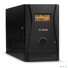 Источник бесперебойного питания ExeGate SpecialPro Smart LLB-2200.LCD.AVR.EURO.RJ 2200VA/1300W, LCD, AVR, 4 евророзетки, RJ45/11, черный