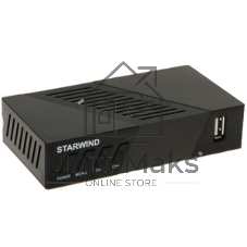 Приставка для цифрового ТВ Starwind CT-140 черный, DVB-T2, DVB-T, DVB-C, HDMI, USB 2.0 х2