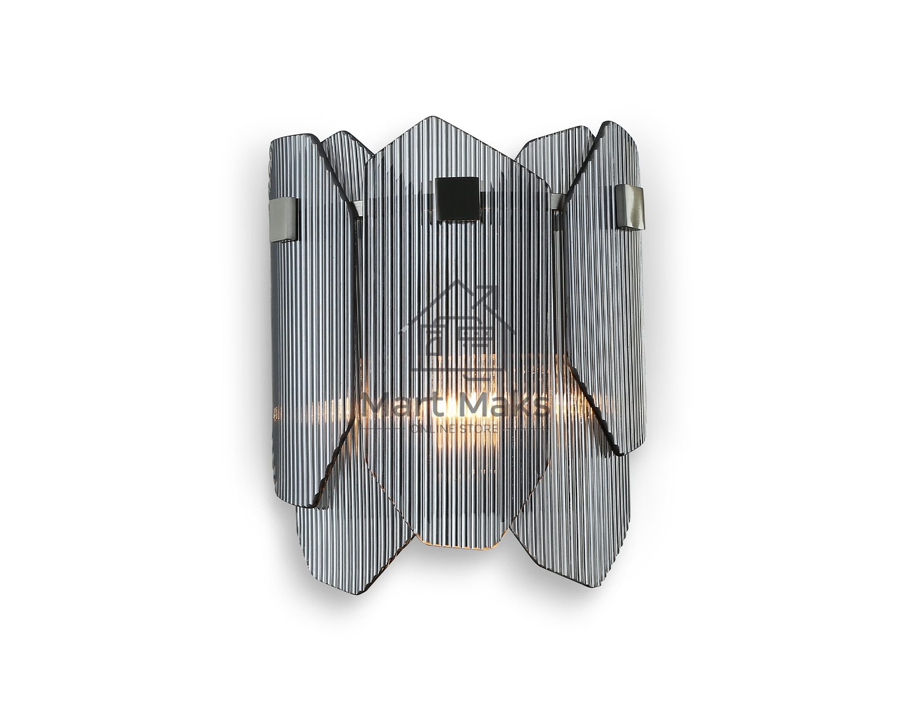 Светильник Ambrella light LH31207/2 SN/SM сатин никель/дымчатый E14*2 max 40W 220*150*270