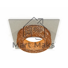 Комплект встраиваемого светильника Ambrella light XC7633024 SGR/CF серый песок/кофе MR16 GU5.3 (C7633, N7195)