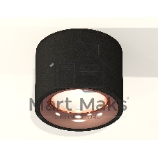 Светильник Ambrella Light XS7511025 SBK/PPG черный песок/золото розовое полированное MR16 GU5.3 (C7511, N7015)