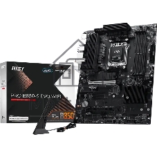 Материнская плата MSI PRO B850-S EVO WIFI, AM5, AMD B850, 4xDDR5 (до 256 ГБ), 4xSATA, 3xM.2 (1xPCIe 5.0, 2xPCIe 4.0), 1xPCIe 5.0 x16, 1xPCIe 4.0 x16, 1xHDMI, 1xDP, 1x5Gb LAN, Wi-Fi 7, Bluetooth 5.4, 1xUSB-C 10Gbps, 2xUSB-A 10Gbps, 2xUSB-A 5Gbps, 4xUSB-A 2.0, 3x3.5 мм, 7.1, чёрный, ATX