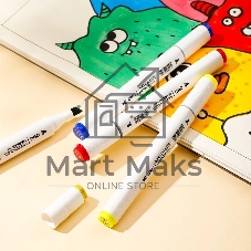 Набор маркеров для скетчинга Deli E70803-48 Color Emotion 11мм, 150мм, трехгранный корпус, двойной пишущий наконечник, 1-7мм, 48 цветов, ассорти, пластиковая коробка (48шт.)