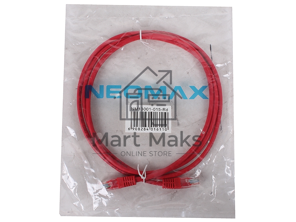 Патч-корд NEOMAX (13001-015R) UTP 1.5 м, кат. 5е - красный