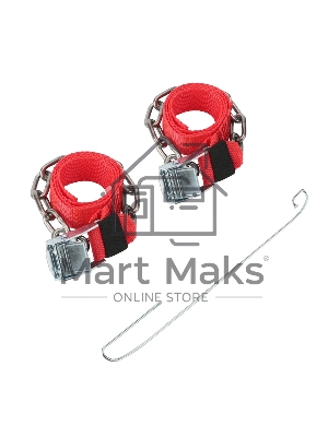 Цепи (браслеты) противоскольжения Rexant для легковых автомобилей, однорядные, к-т 2 шт.