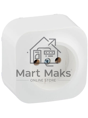 Розетка Legrand 782210 без заземления без шторок (Белая)