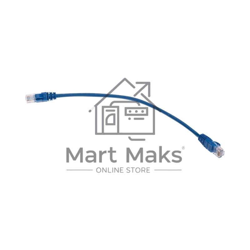 Патч-корд U/UTP, CAT 5e, RJ45-RJ45, 26AWG, ZH нг(А)-HF, синий, 0,3м Rexant