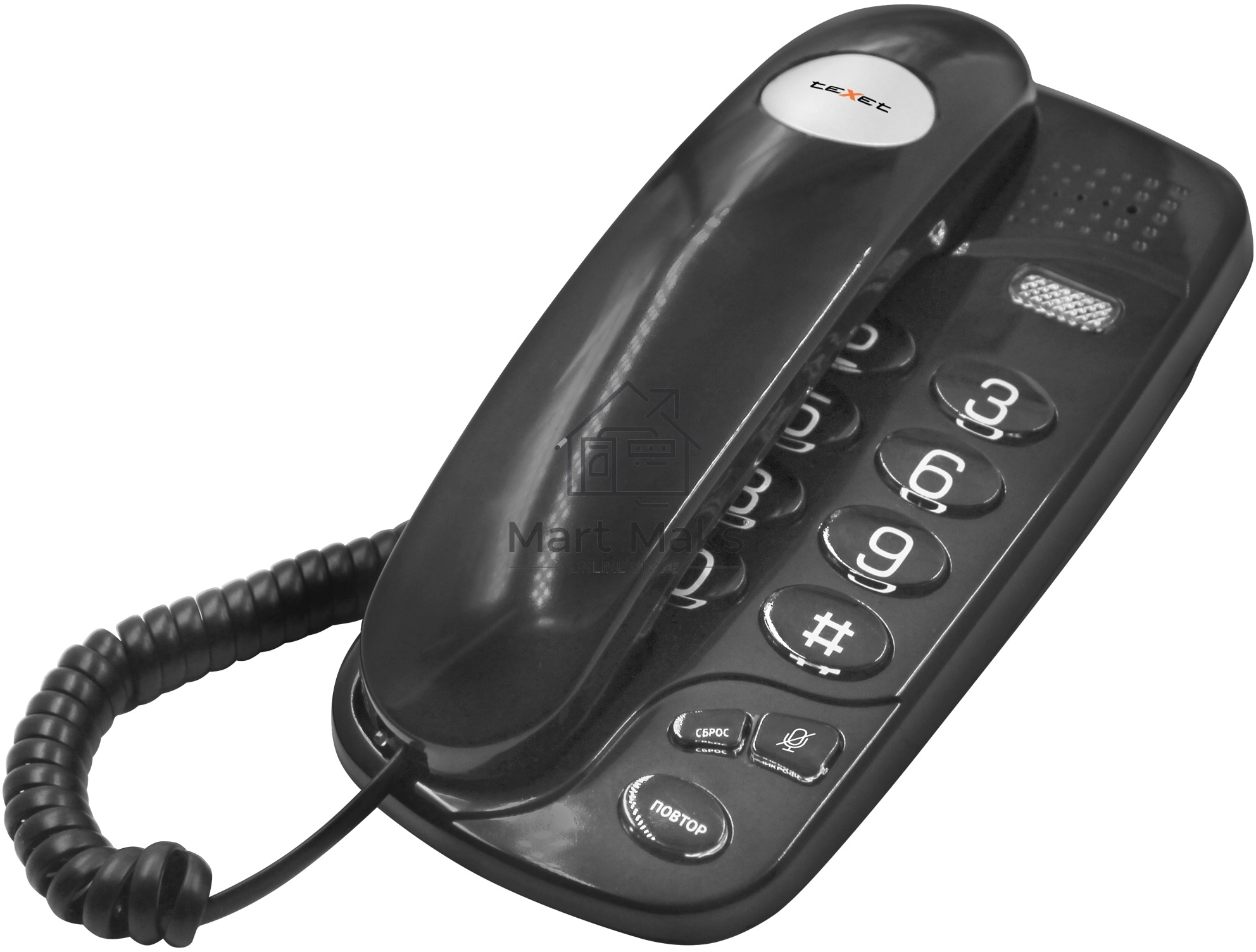 Проводной телефон teXet TX-238 черный