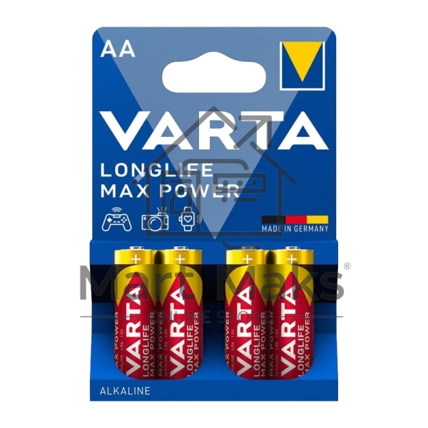 Батарейки VARTA MAX TECH AA бл 4 04706101404 