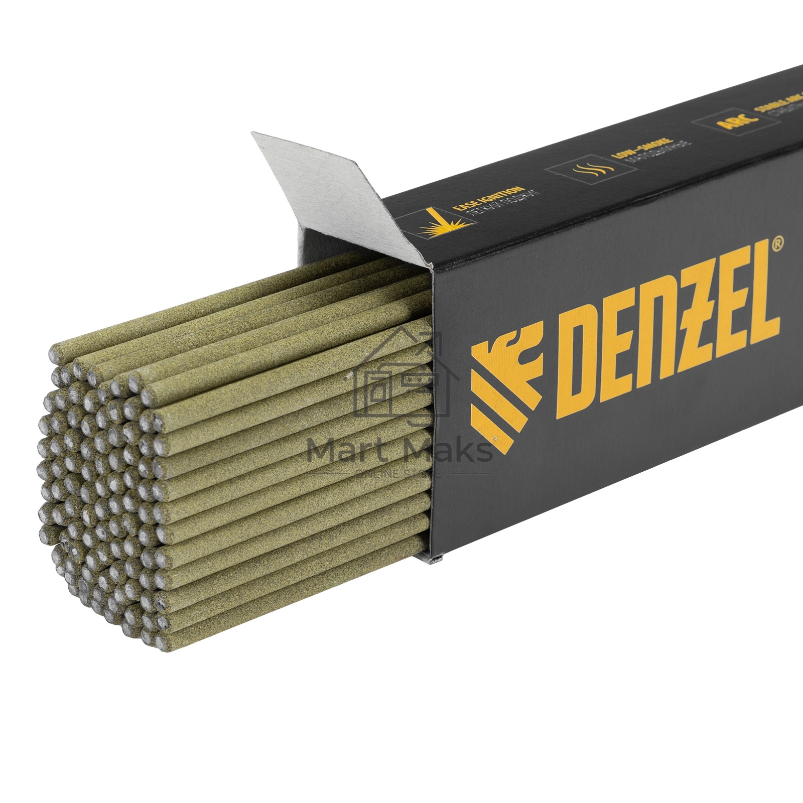 Электроды DER-46 GoldLine, диам. 3 мм, 2,5 кг., рутил-целлюлозное покрытие Denzel