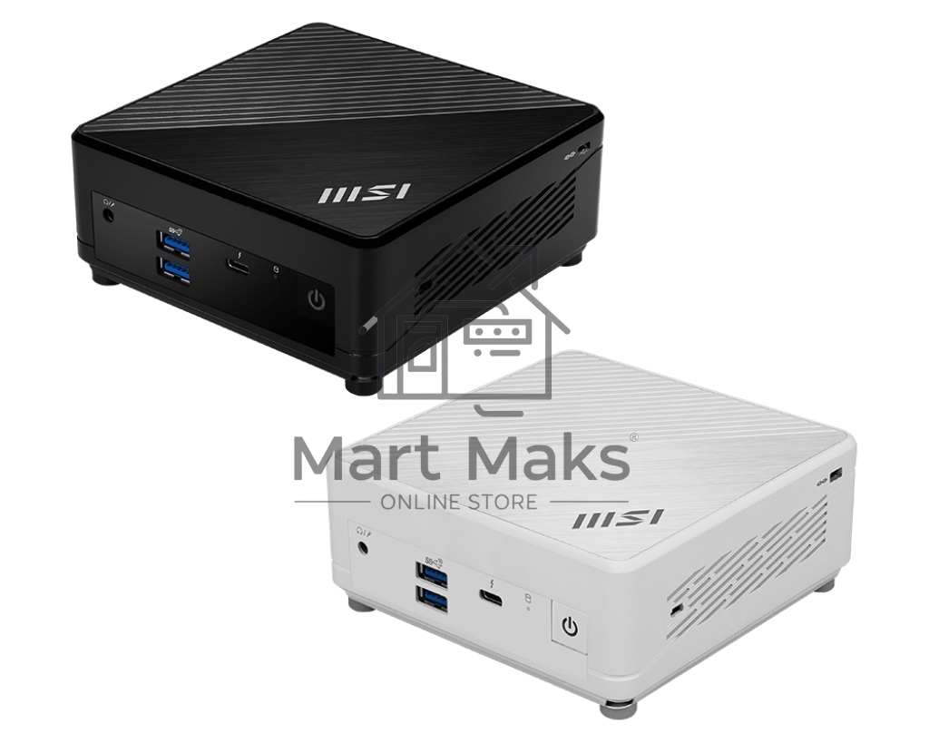 Неттоп MSI Cubi 5 12M-031BRU i5 1235U (1.3) Iris Xe noOS 2xGbitEth WiFi BT 65W белый (936-B0A812-218)