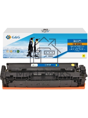 Картридж G&G аналог HP CF402X/201X желтый 2.3k с чипом