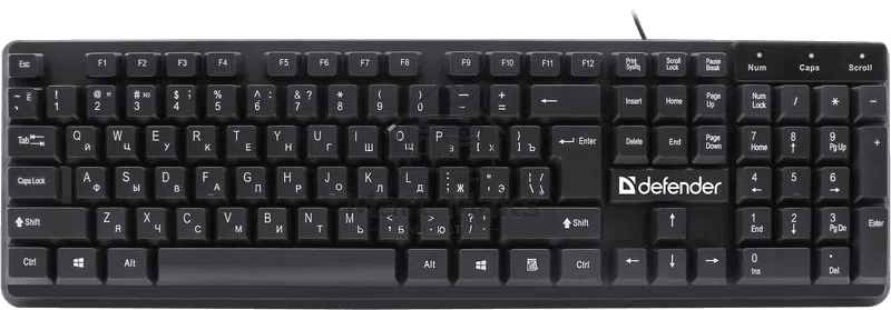 Клавиатура Defender Symbol HB-559 RU проводная USB черный