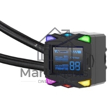 Система жидкостного охлаждения Thermaltake LA360-S ARGB Soc-AM5/AM4/1200/1700/1851 черный 4-pin 38.35dB Al+Cu LCD 360W Ret (CL-W462-PL12SW-A)