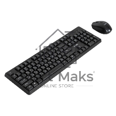 Комплект клавиатура+мышь Fusion GKIT-752 беспроводной, USB, 1000 DPI, чёрный