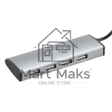 USB-концентратор Digma HUB-4U2.0-UC-DS, USB-C, USB 2.0 4 порта, USB