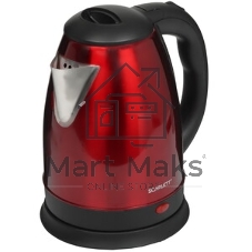 Чайник электрический Scarlett SC-EK21S76 2 л, 1800 Вт, красный (корпус: нержавеющая сталь)