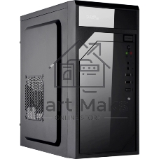 Компьютерный корпус KingPrice KPCC-MN208 черный без БП mATX 1x80мм 2x120мм 2xUSB 2.0 audio