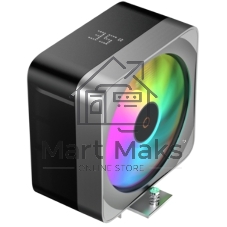 Кулер для процессора CPU Cooler Ocypus Delta A40 EX BK Digital (200W, 4-pin PWM, LED temp., 157mm, Al/Cu, 4x6mm, ARGB, 1x120mm, 60CFM, 31dBA, 1600RPM, S: 1851/1700/1200/115X, AM5/AM4, black)