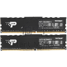 Оперативная память Patriot Signature Premium, DDR4, 16GB (2x8 GB), 2666 MHz, CL19, DIMM, радиатор, черный