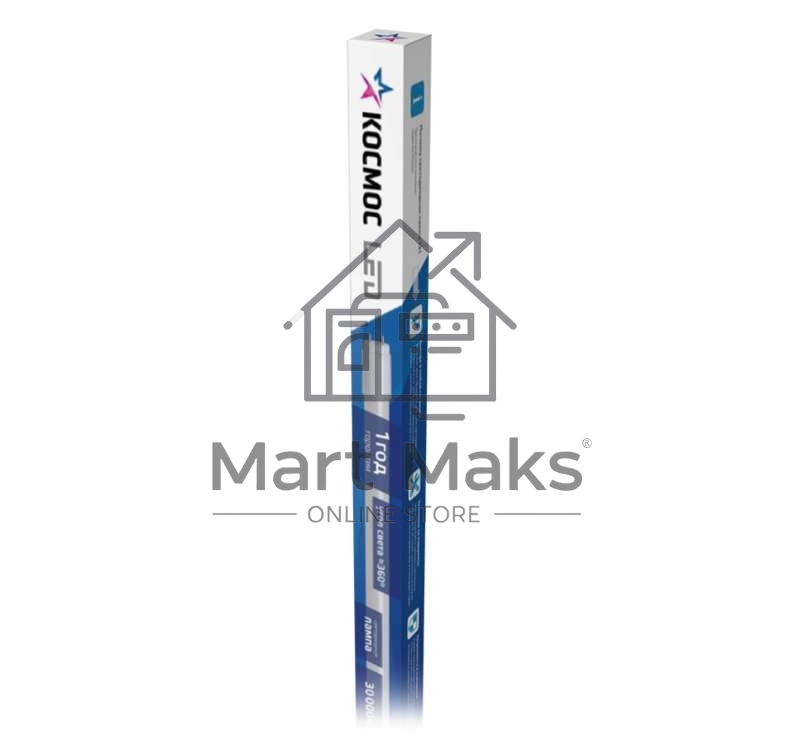 Лампа светодиодная 20Вт G13 6500К GLASS 1200мм T8 Космос Lksm_LED20wG13T865GL