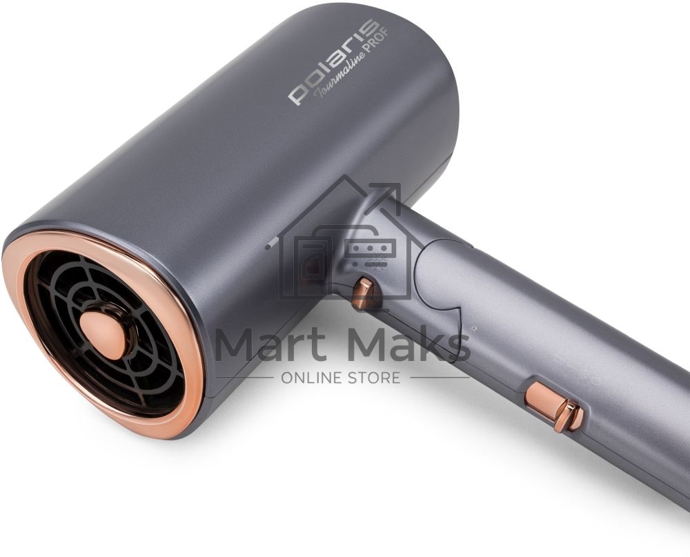 Фен Polaris PHD2090ACi Tourmaline PROF графит/розовое золото Фен 2000Вт