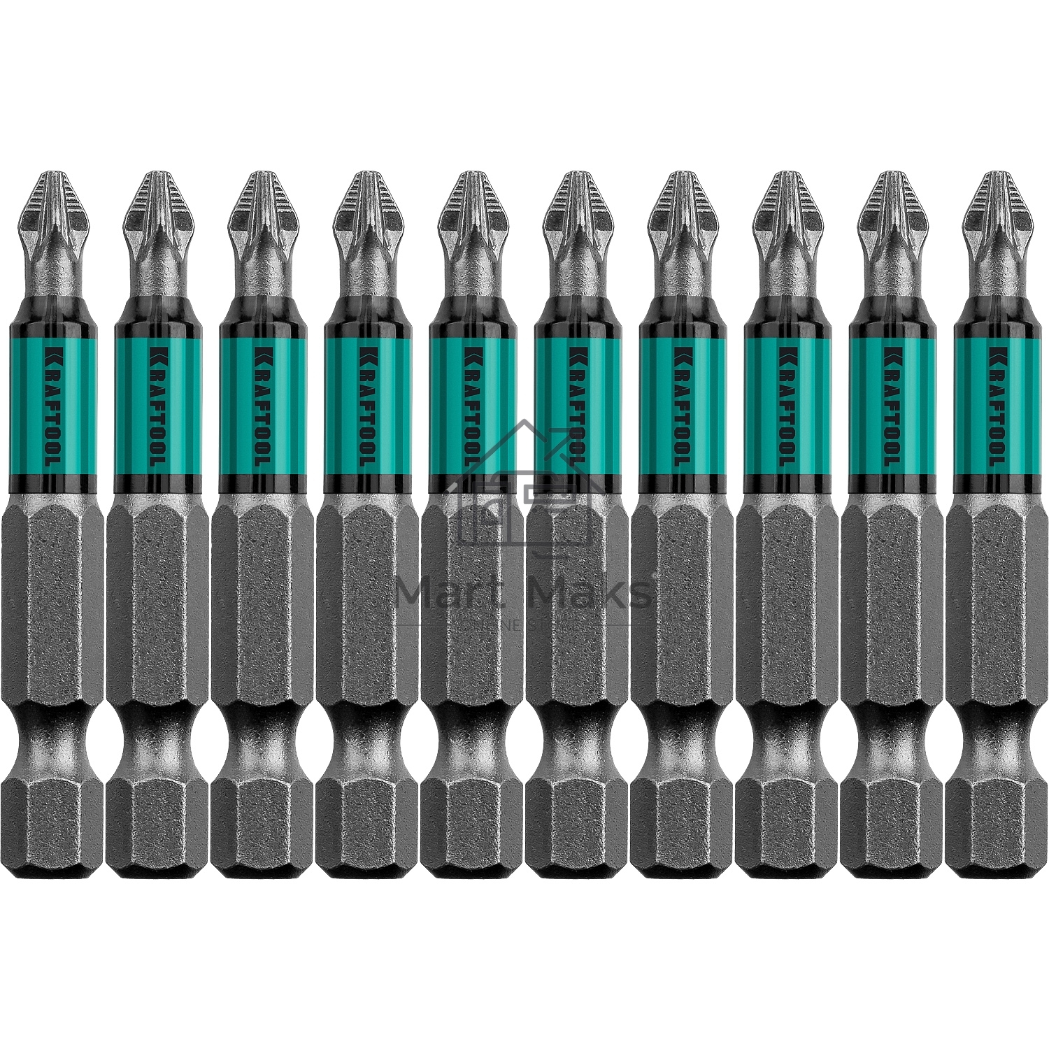 Биты KRAFTOOL Optimum Line, PZ2, 50 мм, тип хвостовика E 1/4