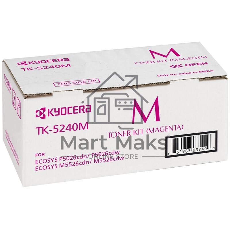 Картридж лазерный Kyocera TK-5240M (1T02R7BNL0) пурпурный для P5026cdn/cdw, M5526cdn/cdw 3000 стр.
