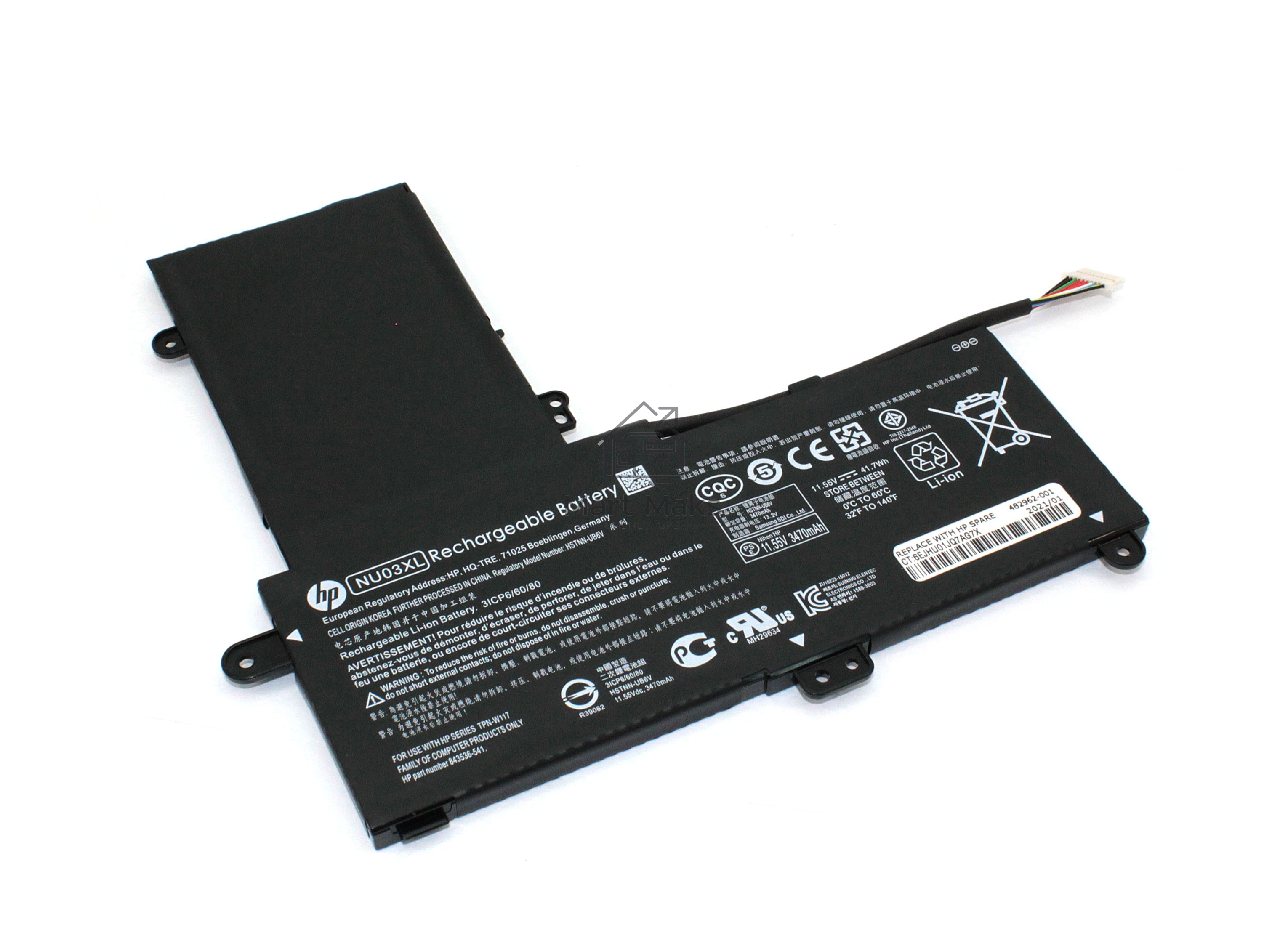 Аккумуляторная батарея для ноутбука HP Pavilion X360 11-U000 11.55V 3470mAh