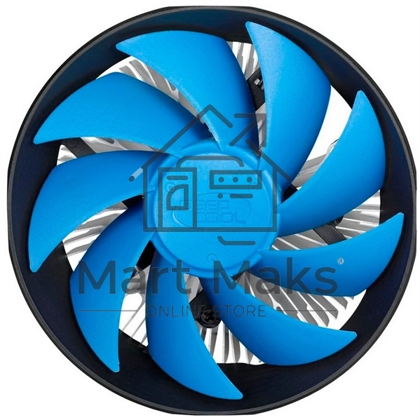 Кулер для процессора DEEPCOOL GAMMA ARCHER V2 синий, 120 мм, алюминий, 1600 об/мин, 26.1 дБ, 3 pin, 95 Вт, 65.5 мм