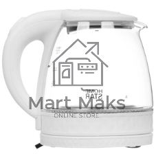 Чайник электрический Homestar HS-1053 1,2 л,стекло/пластик, белый (106464)