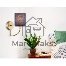 Настенный светильник Ambrella light LH71275 BS/DB латунь/темно синий E14 max 40W 225*120*250
